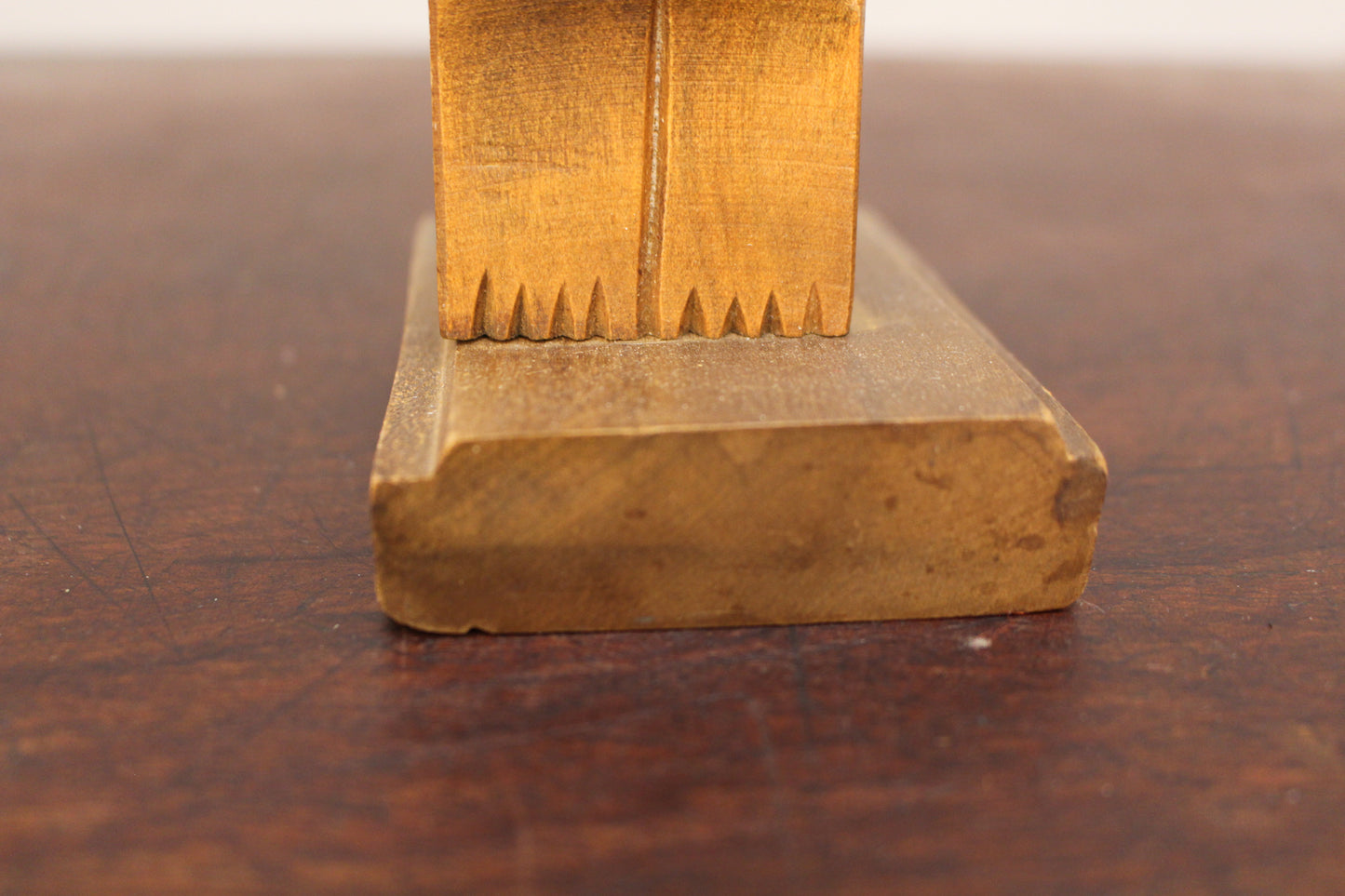 Carved Cat Paper Towel Holder