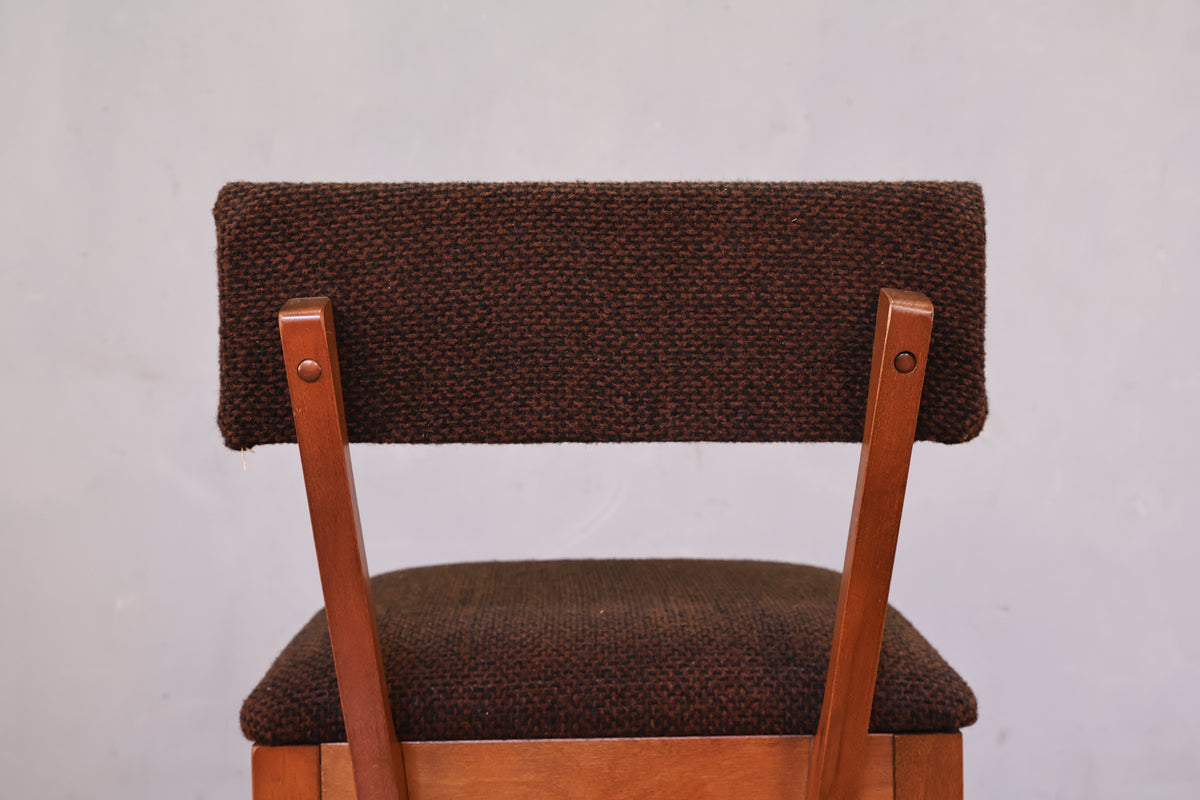 Brown Tweed Sewing Side Chair