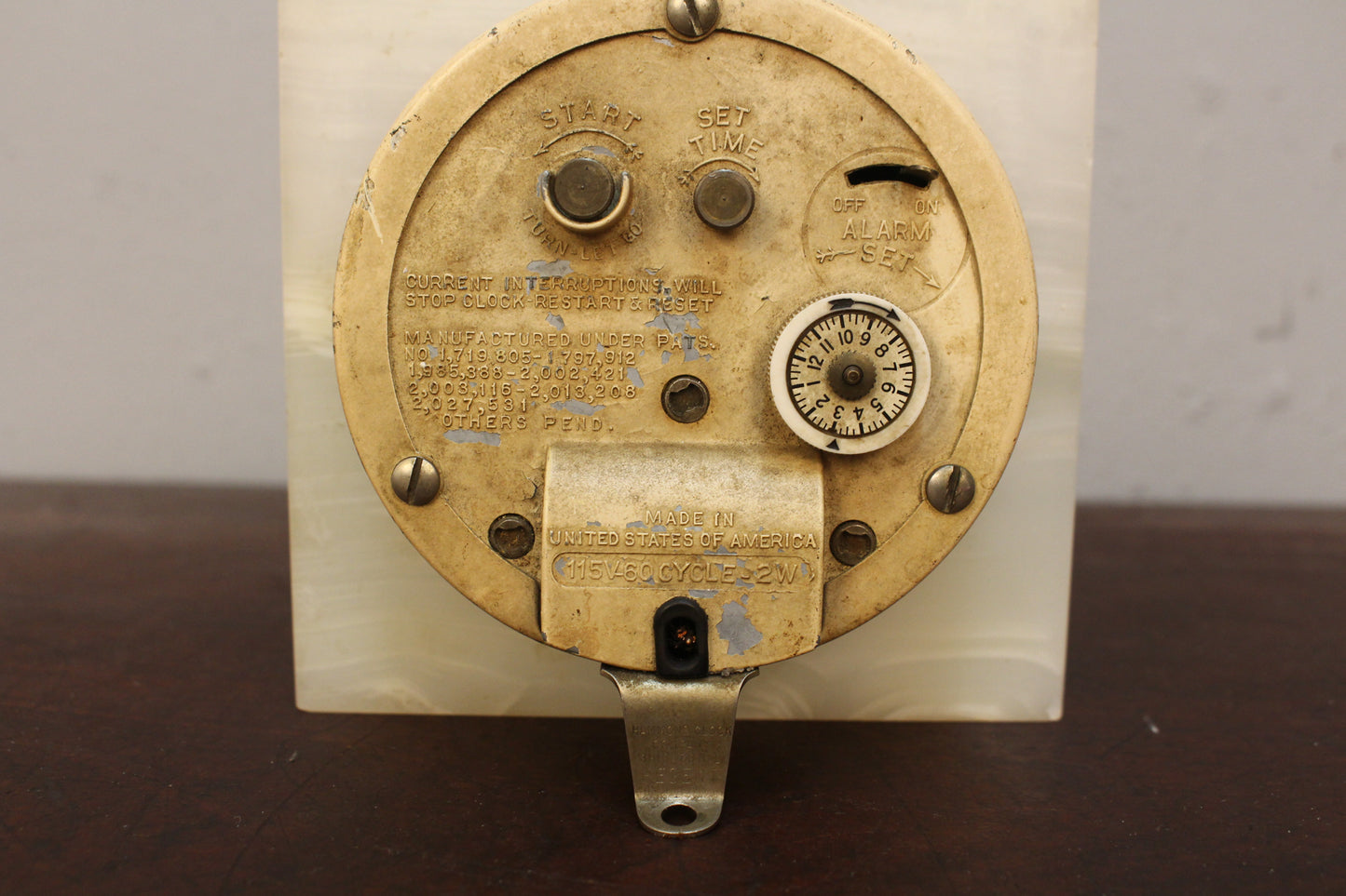 Small 1930s Prop Marble Clock