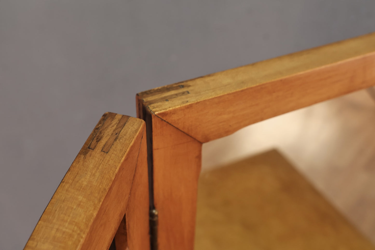 Birdseye Maple 3-Panel Vanity Desk - ONLINE ONLY