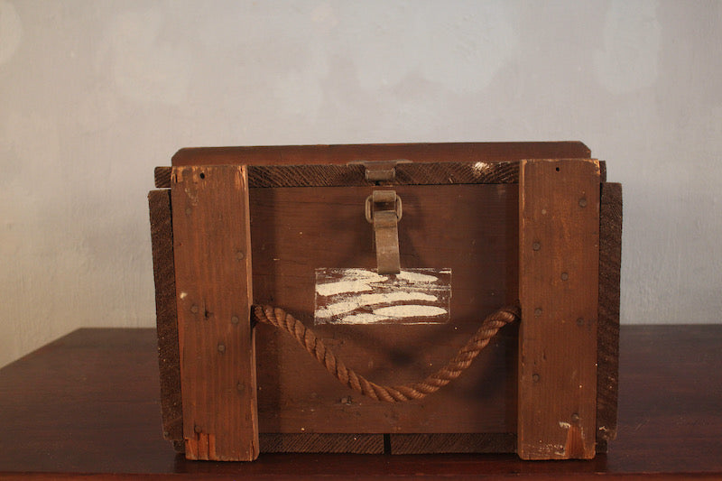 Large Wood & Rope Box