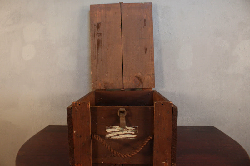 Large Wood & Rope Box