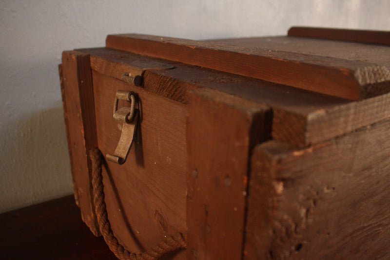 Large Wood & Rope Box