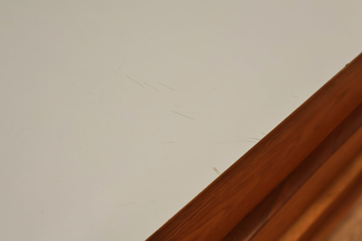 Walnut & White Laminate 6-Drawer Dresser