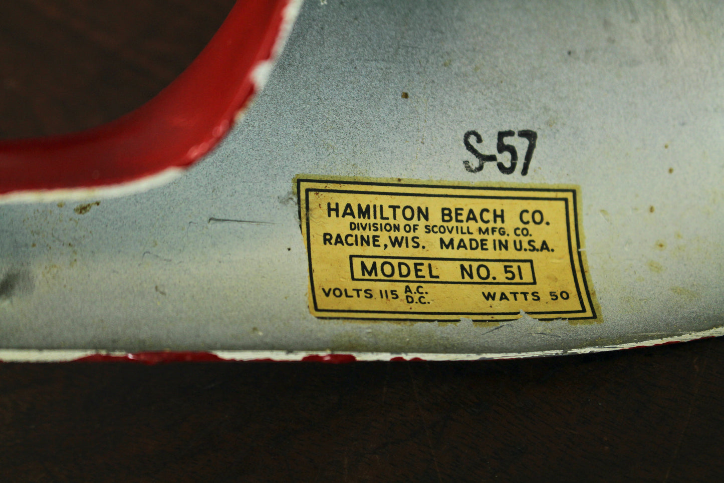 1950s Hamilton Beach Red Drink Mixer