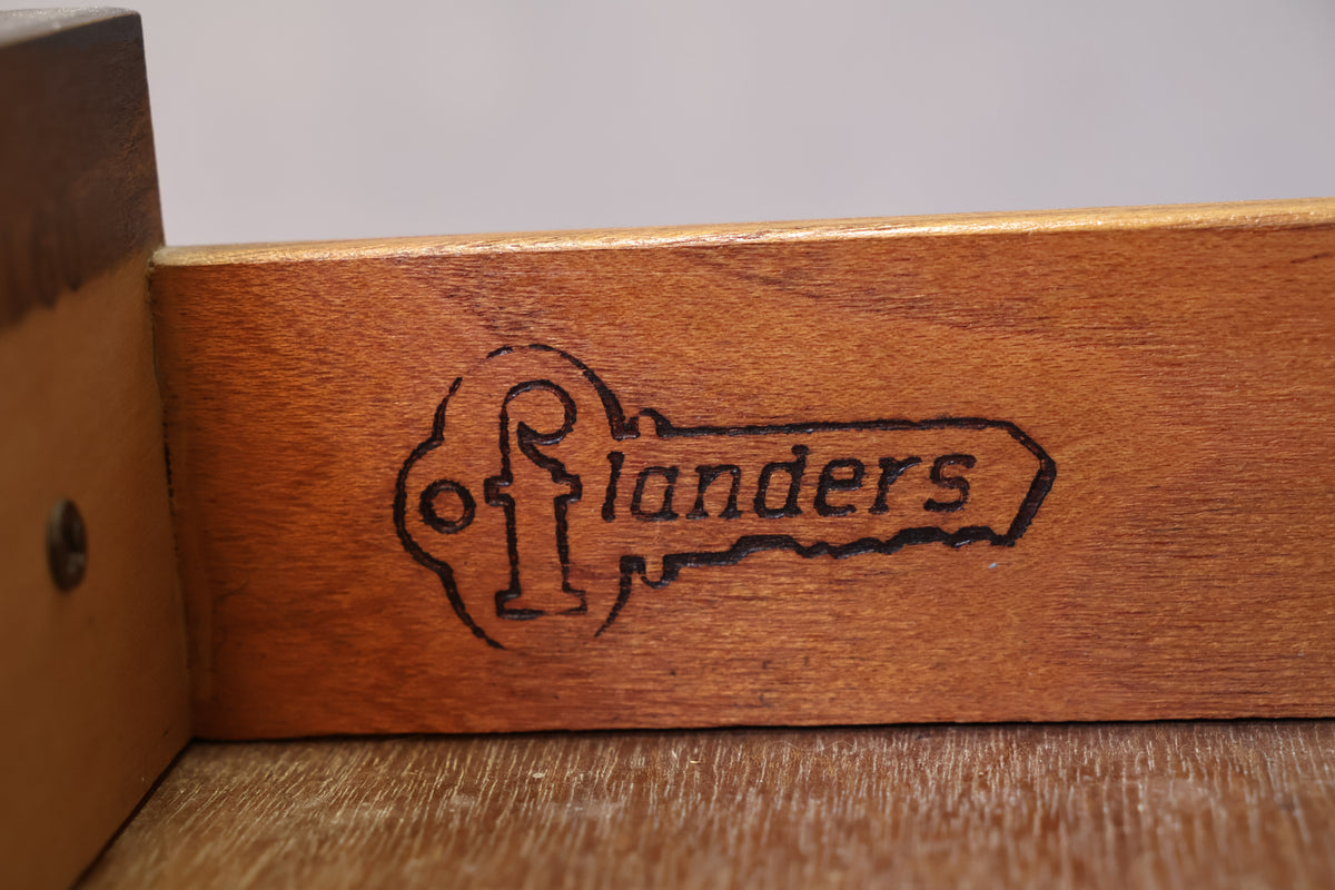 Flanders Walnut 4-Drawer Desk