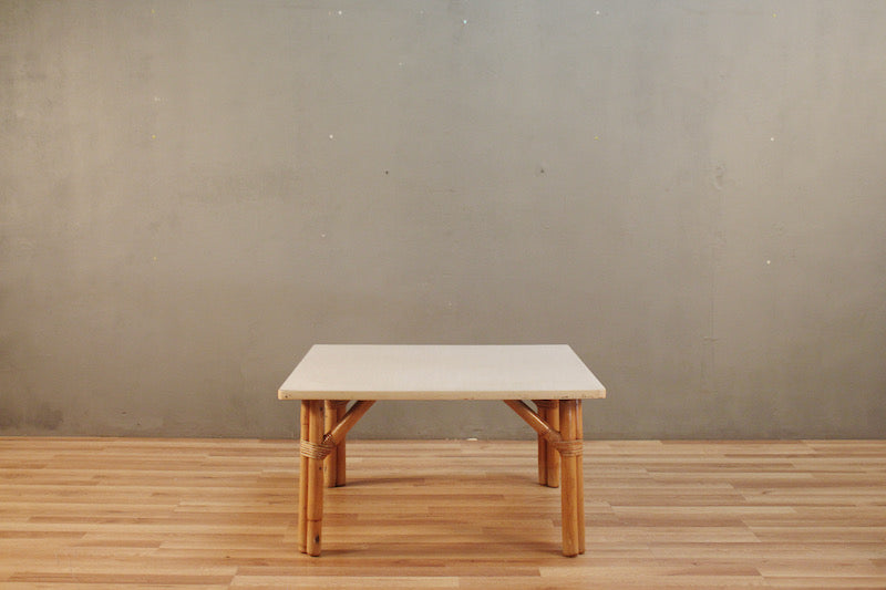 Rattan & Laminate Square Coffee Table – ONLINE ONLY