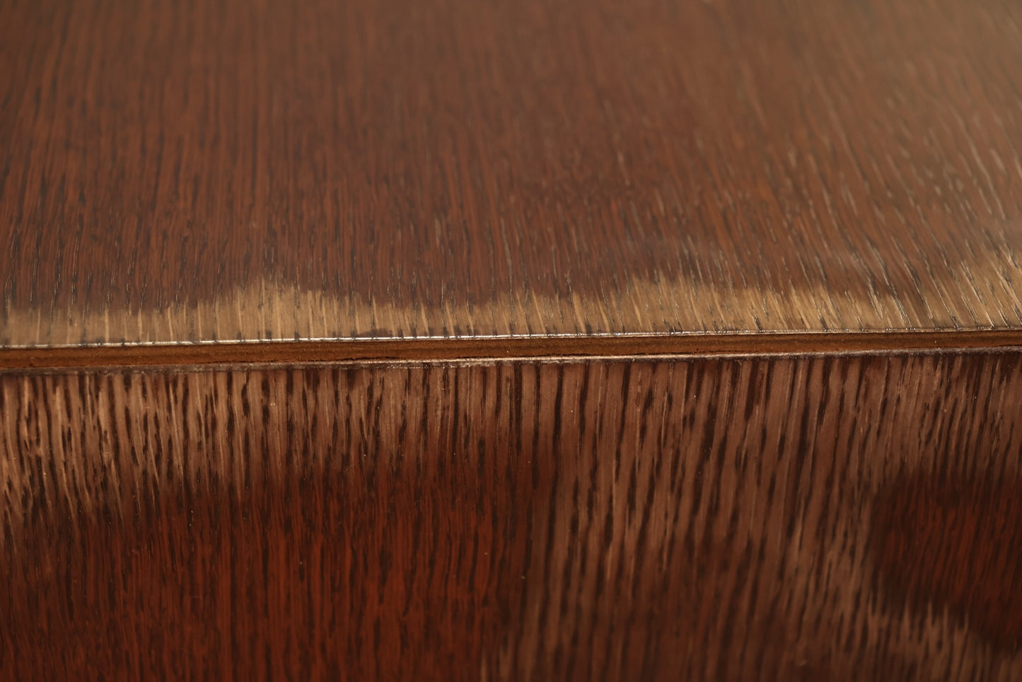 Large Dark Wood & Lucite Coffee Table - ONLINE ONLY
