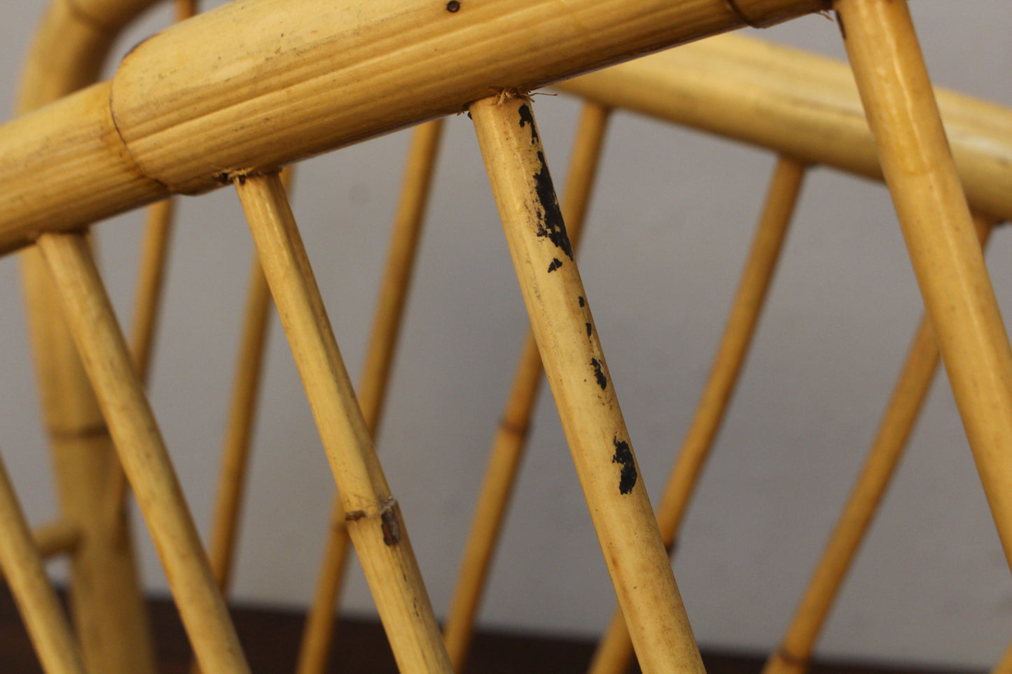 Angled Bamboo Magazine Rack