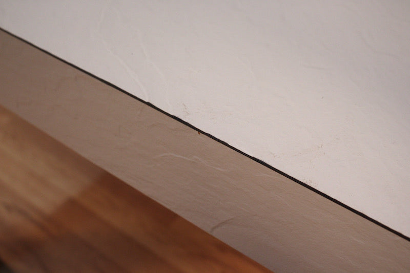 White Textured Laminate Parsons End Table – ONLINE ONLY