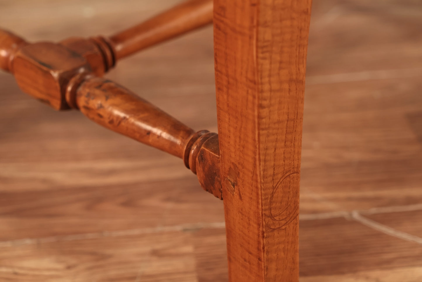 Carved "Gondola"-Style Stool