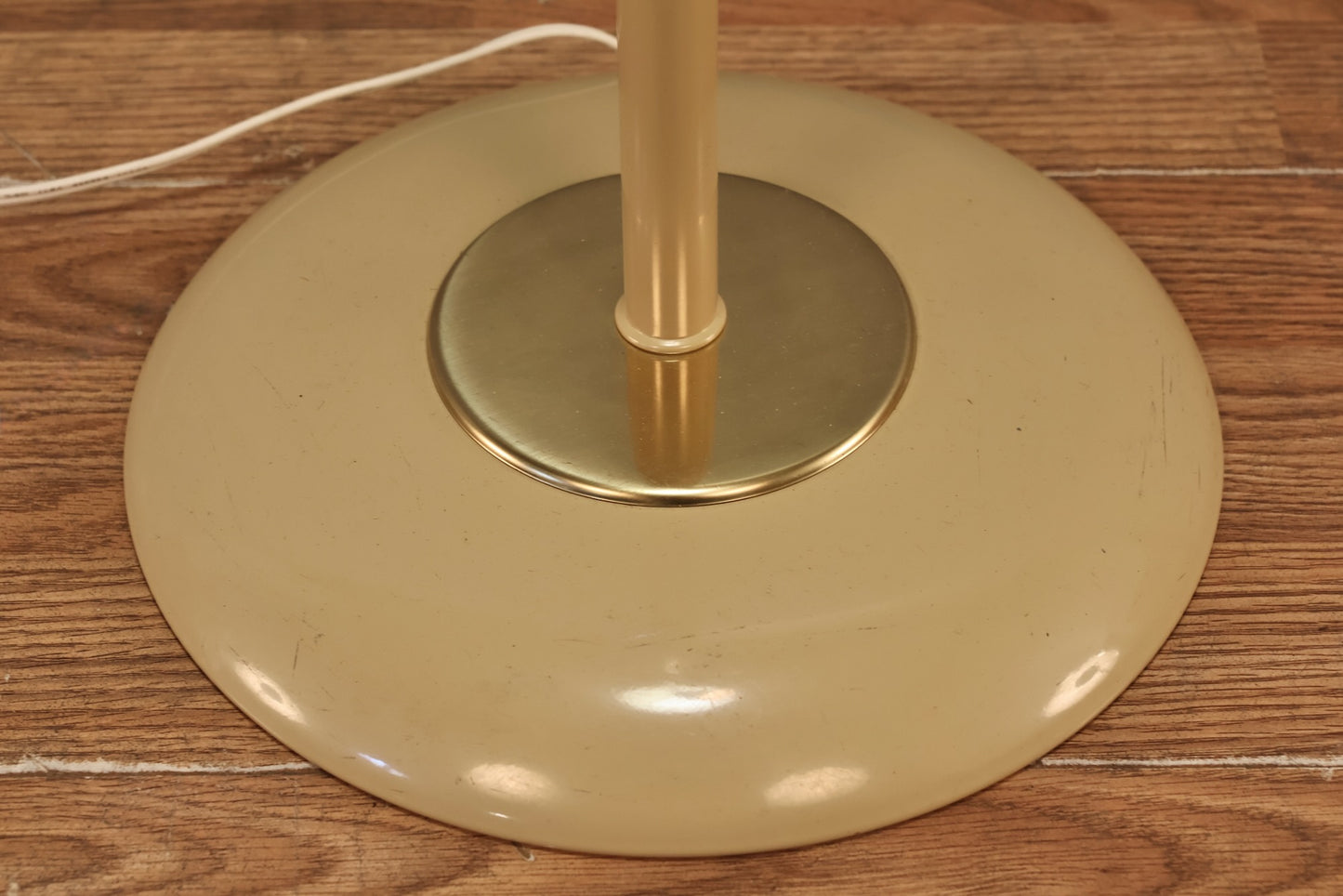 Beige Three-Headed Floor Lamp