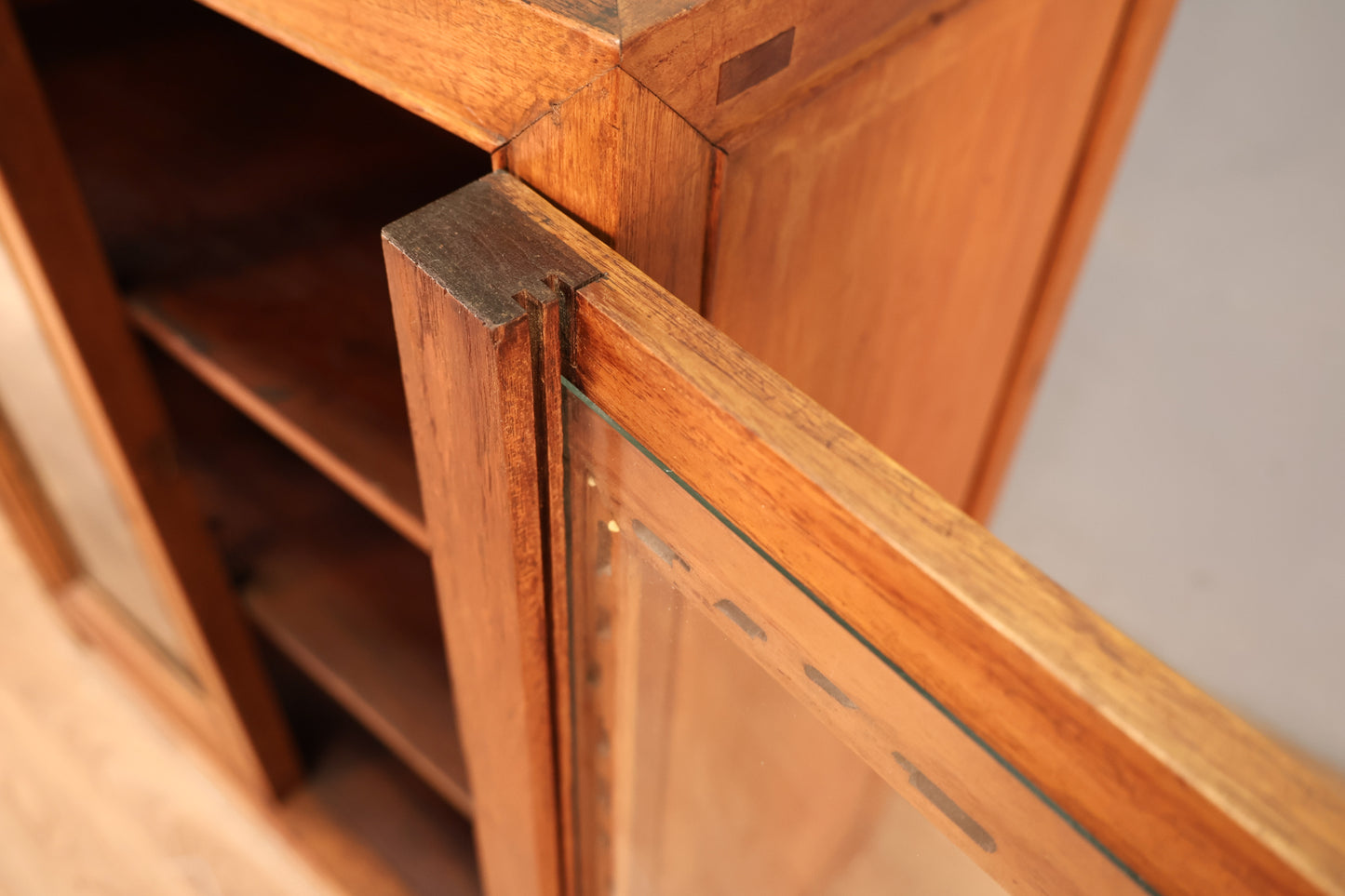 Compact Craftsman Glass-Front Cabinet - ONLINE ONLY