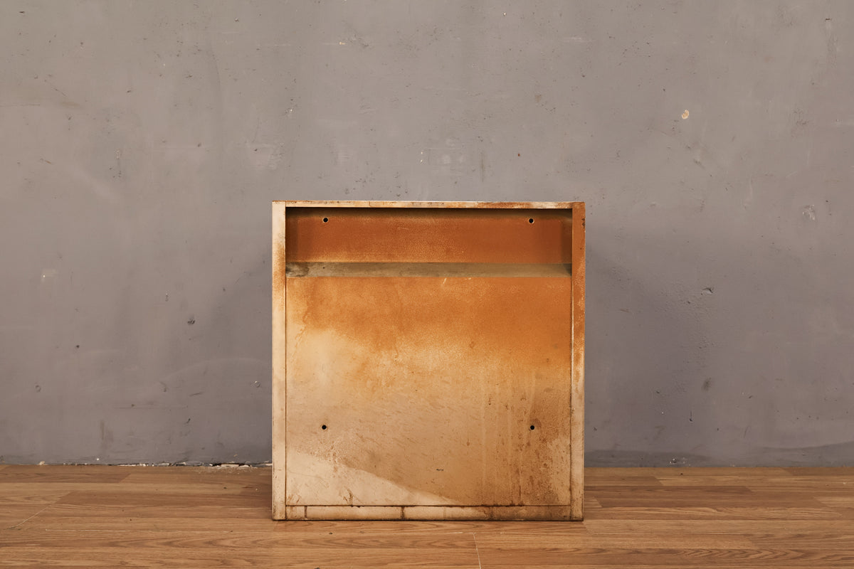 Small Lemon Metal Floating Cabinet