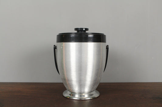 Kromex Aluminum & Black Ice Bucket