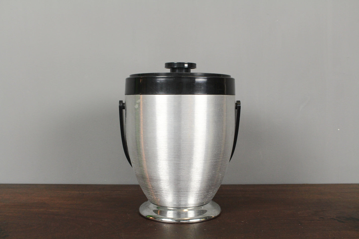 Kromex Aluminum & Black Ice Bucket