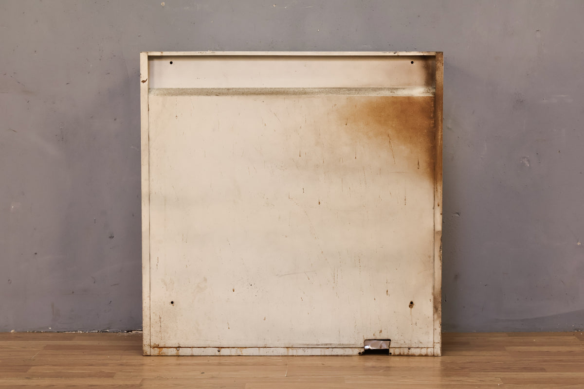 Cyan & Gray Metal Floating Cabinet