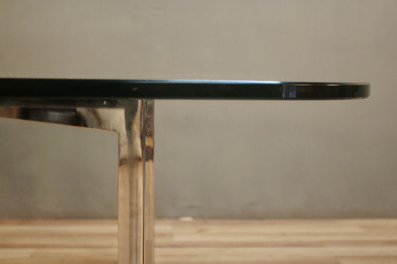Chrome & Glass X-Base Coffee Table – ONLINE ONLY