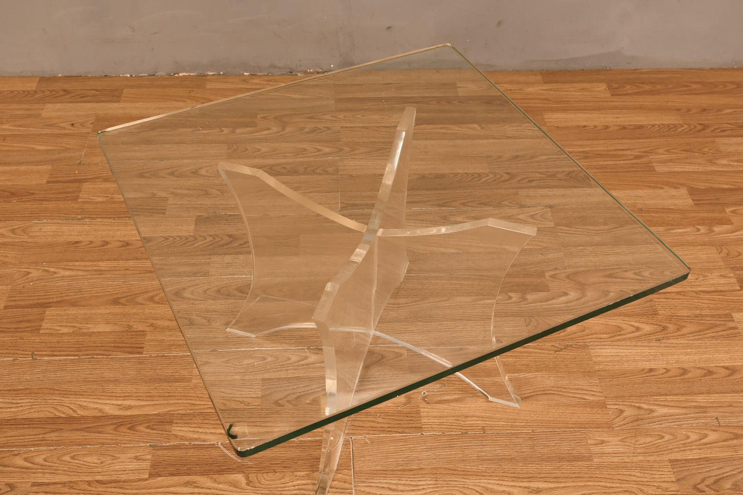 Mod Lucite & Glass End Table - ONLINE ONLY