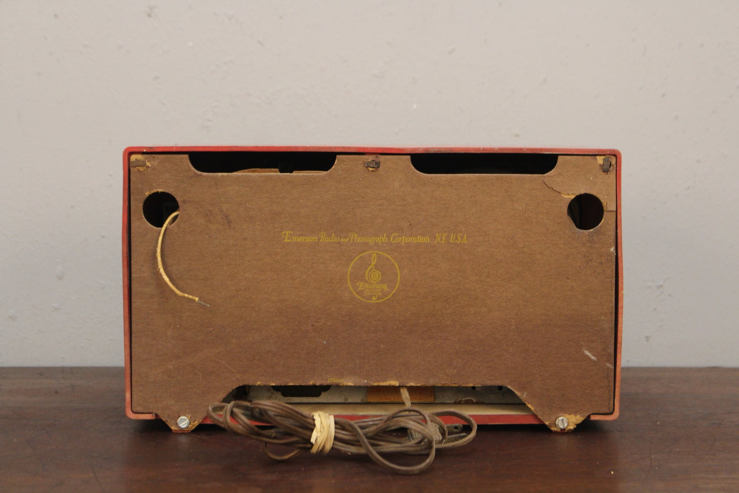 1950s Red Emerson Prop Radio