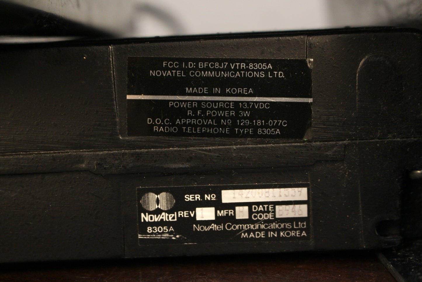 NovAtel Portable Telephone