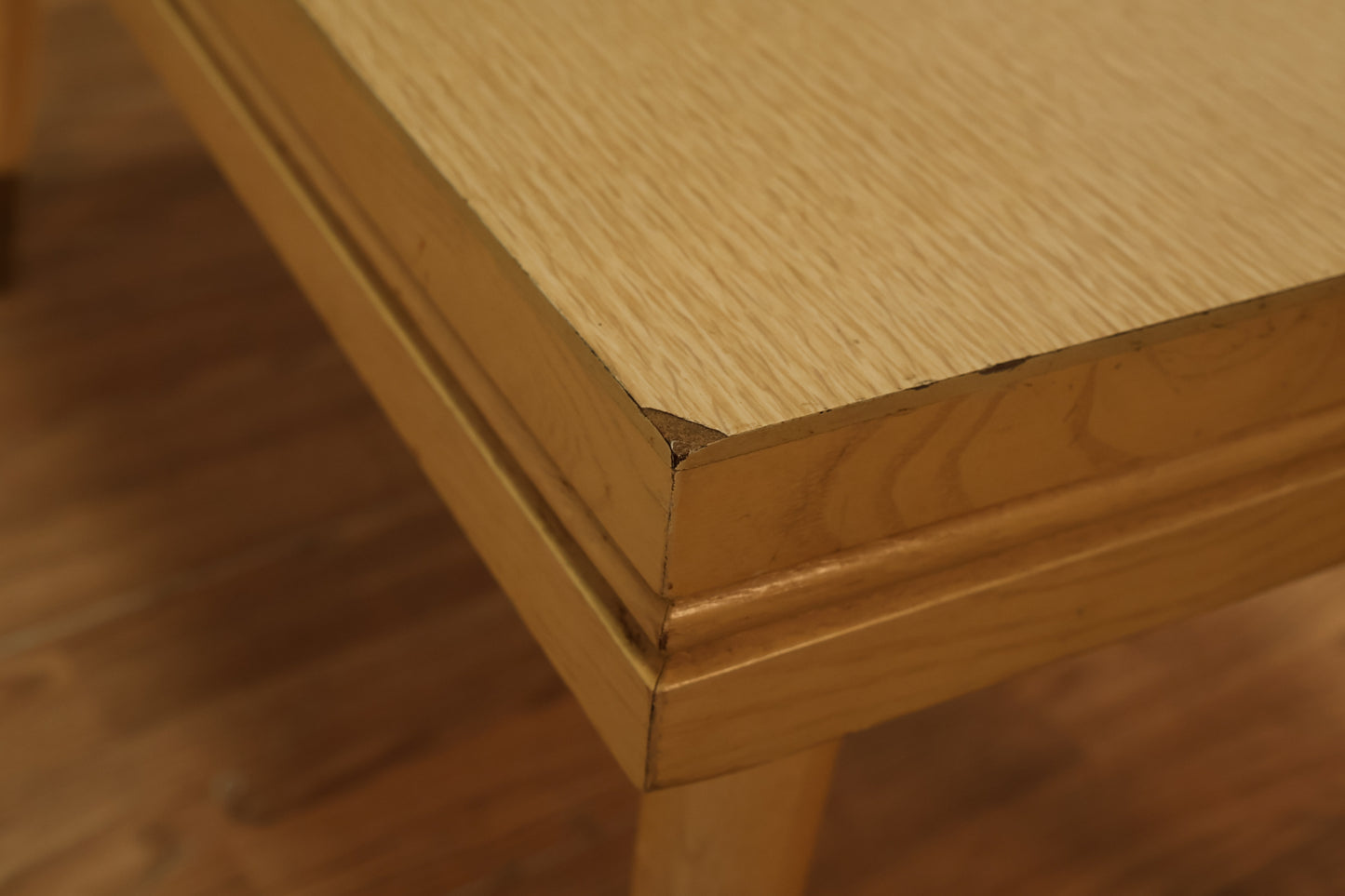 Mid Century Blonde Laminate Stepback Table
