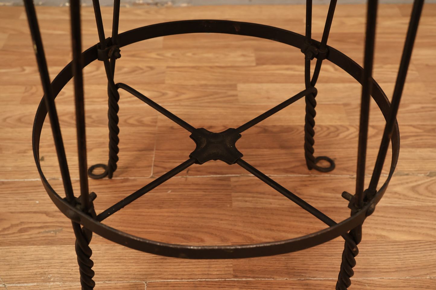 Black Iron & Wood Counter Stool - ONLINE ONLY