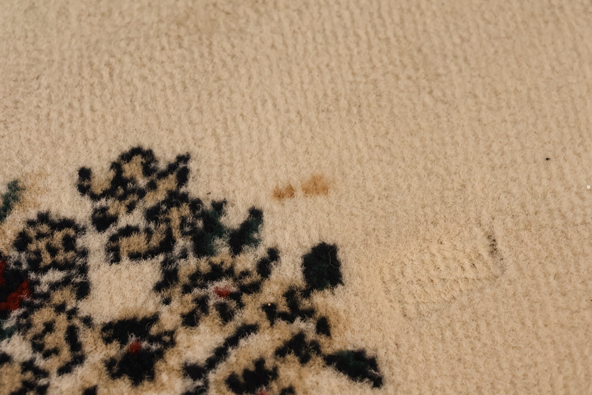 Eggshell Medallion Wool Area Rug