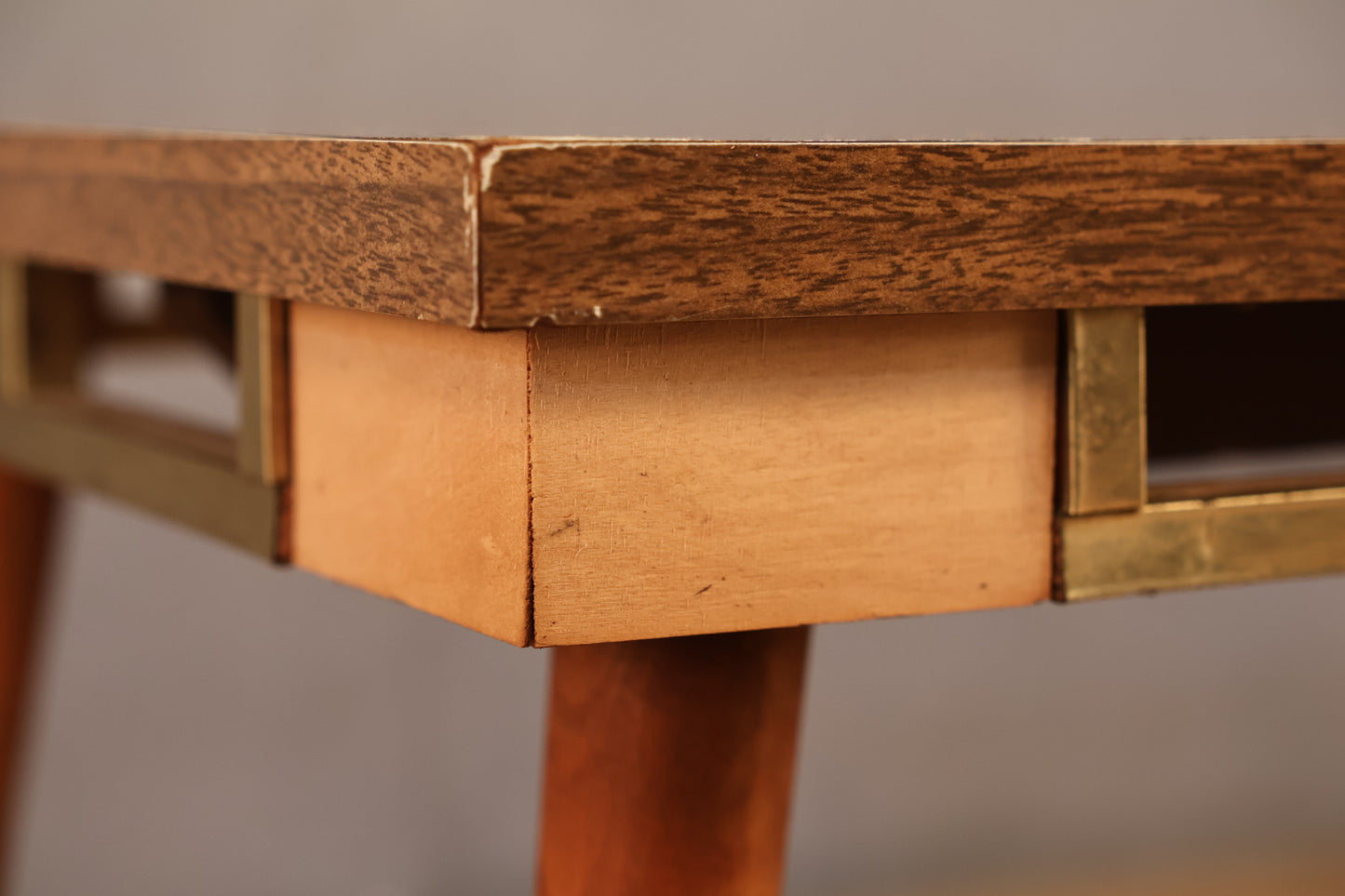 Simple Mid Century Laminate Coffee Table - ONLINE ONLY