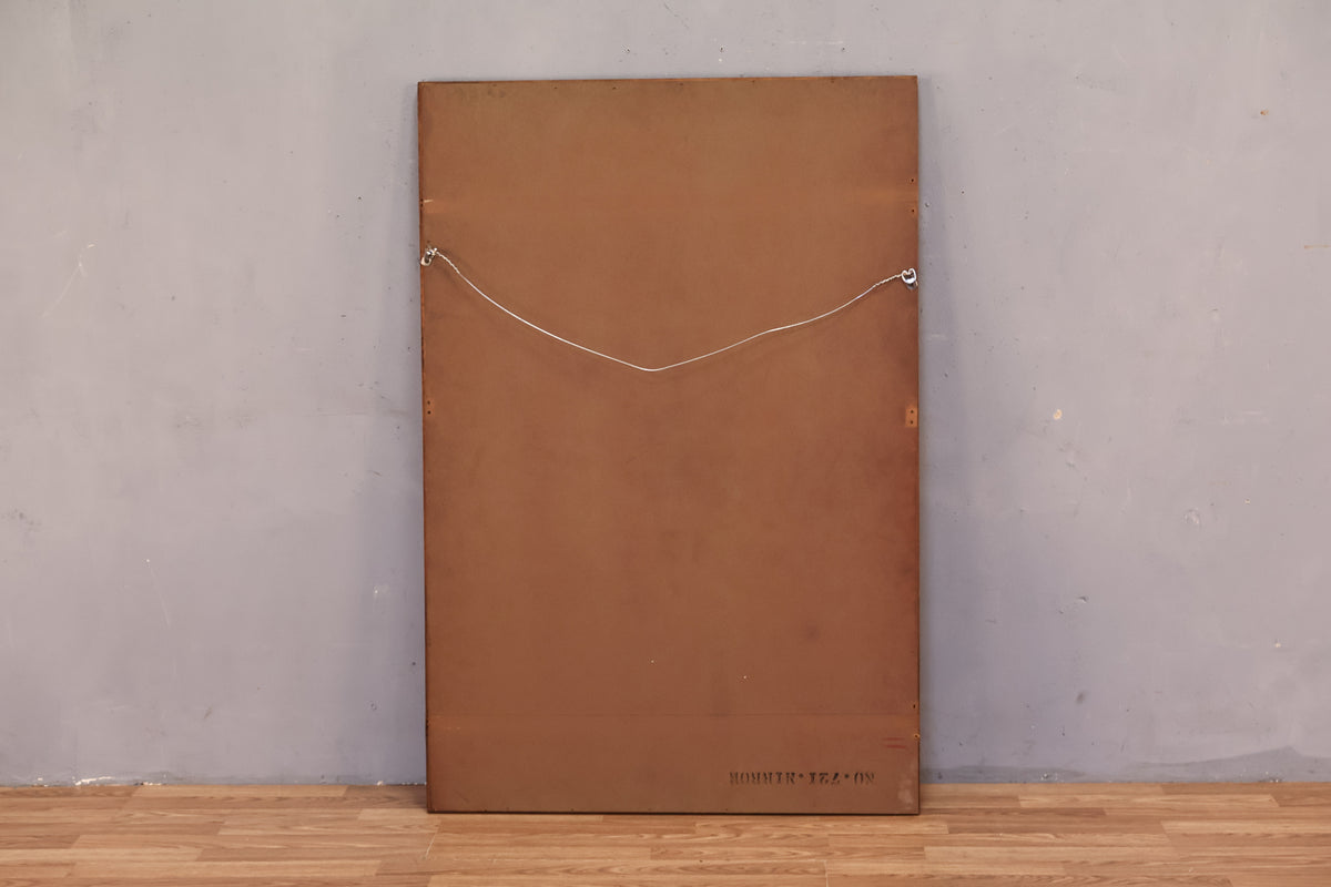 Large Mid Century Walnut Mirror