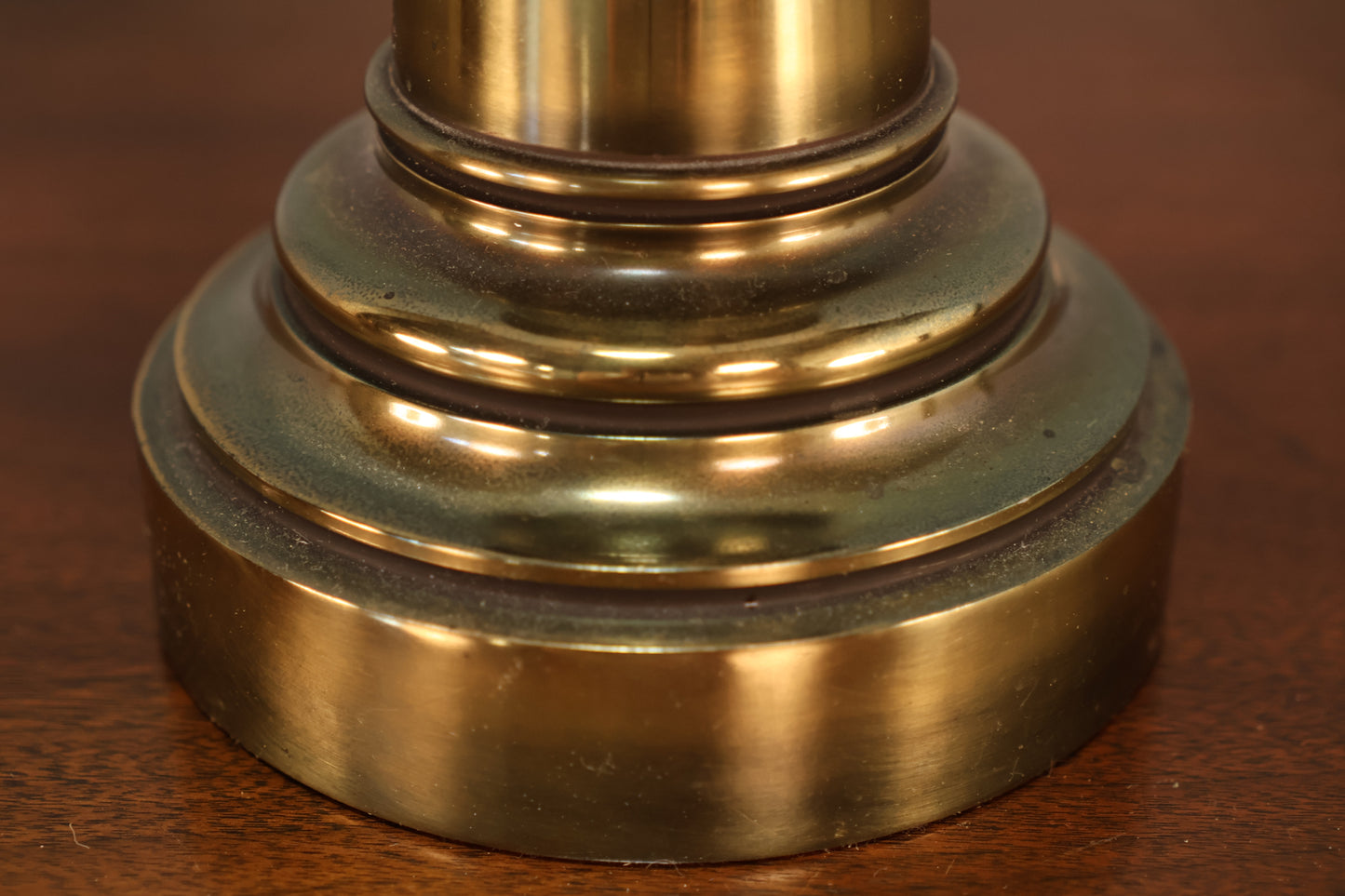Turned Brass Table Lamp