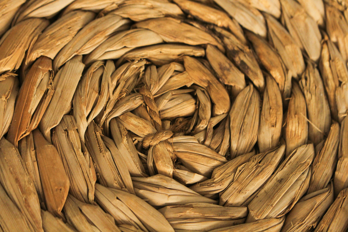 Braided Water Hyacinth Stool