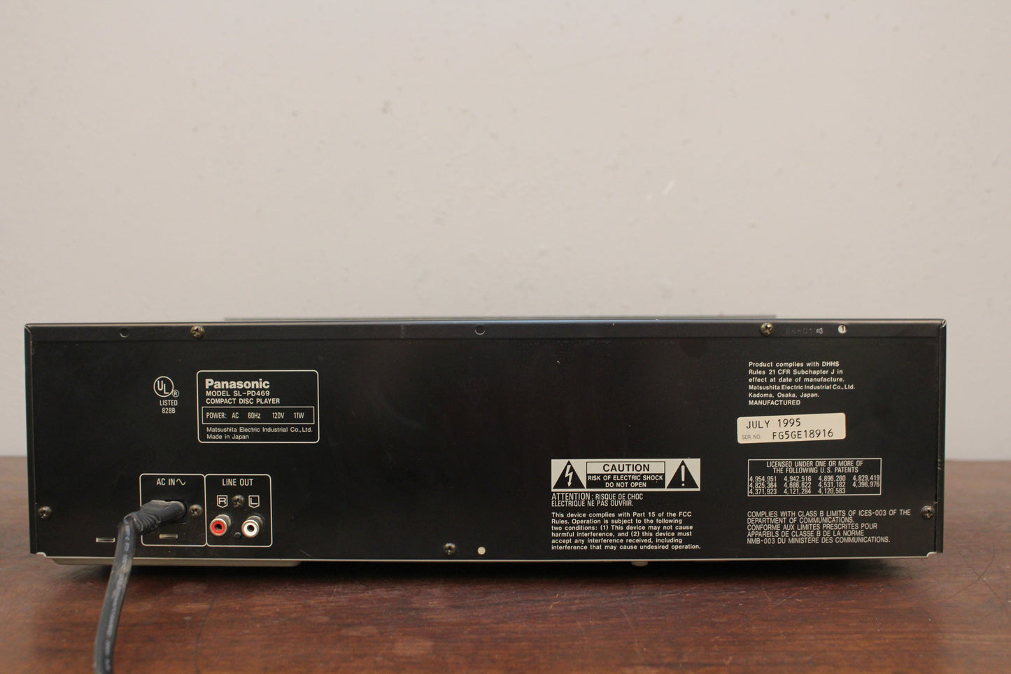 1990s Panasonic 5-Disc CD Changer