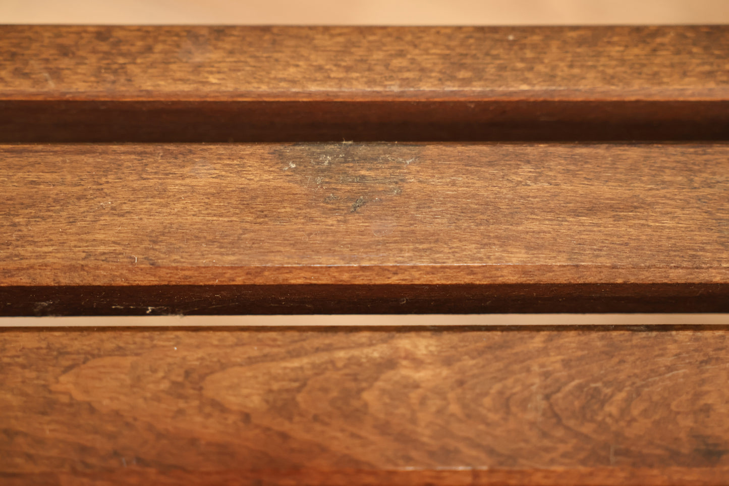 Classic Walnut Slatted Coffee Table - ONLINE ONLY
