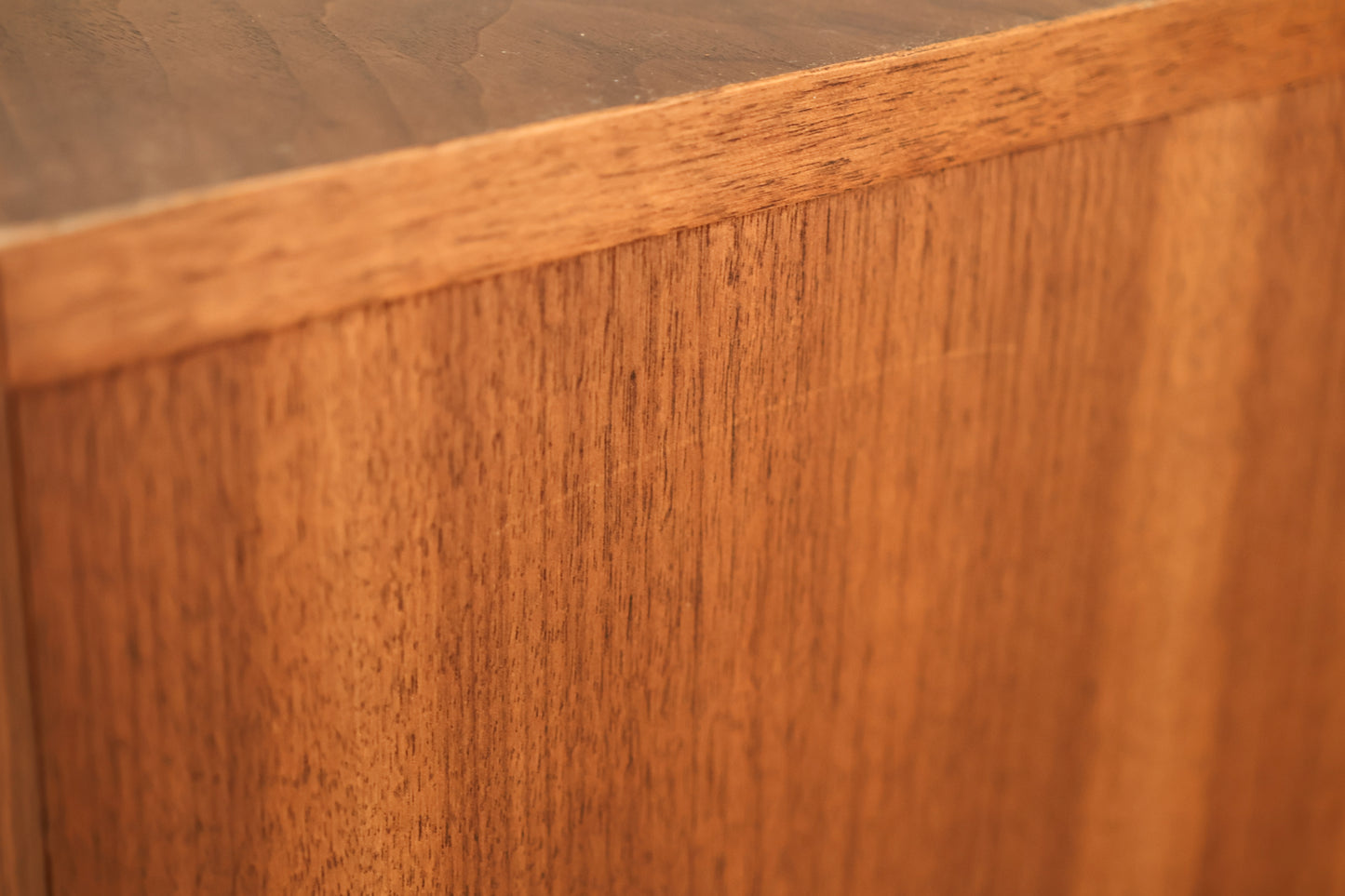 Mid Century Walnut 2-Drawer Nightstand