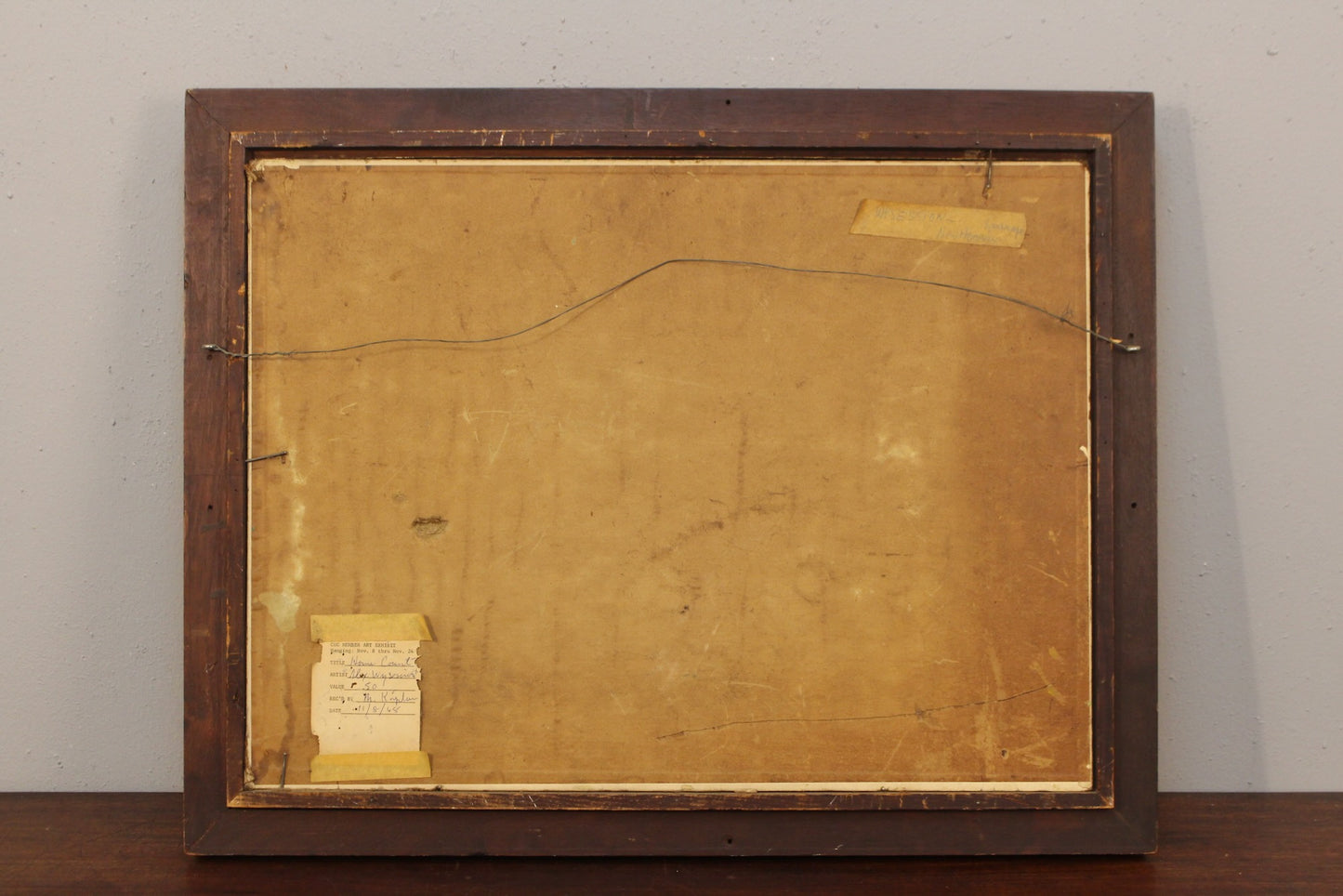 Mid Century "Home Court" Painting