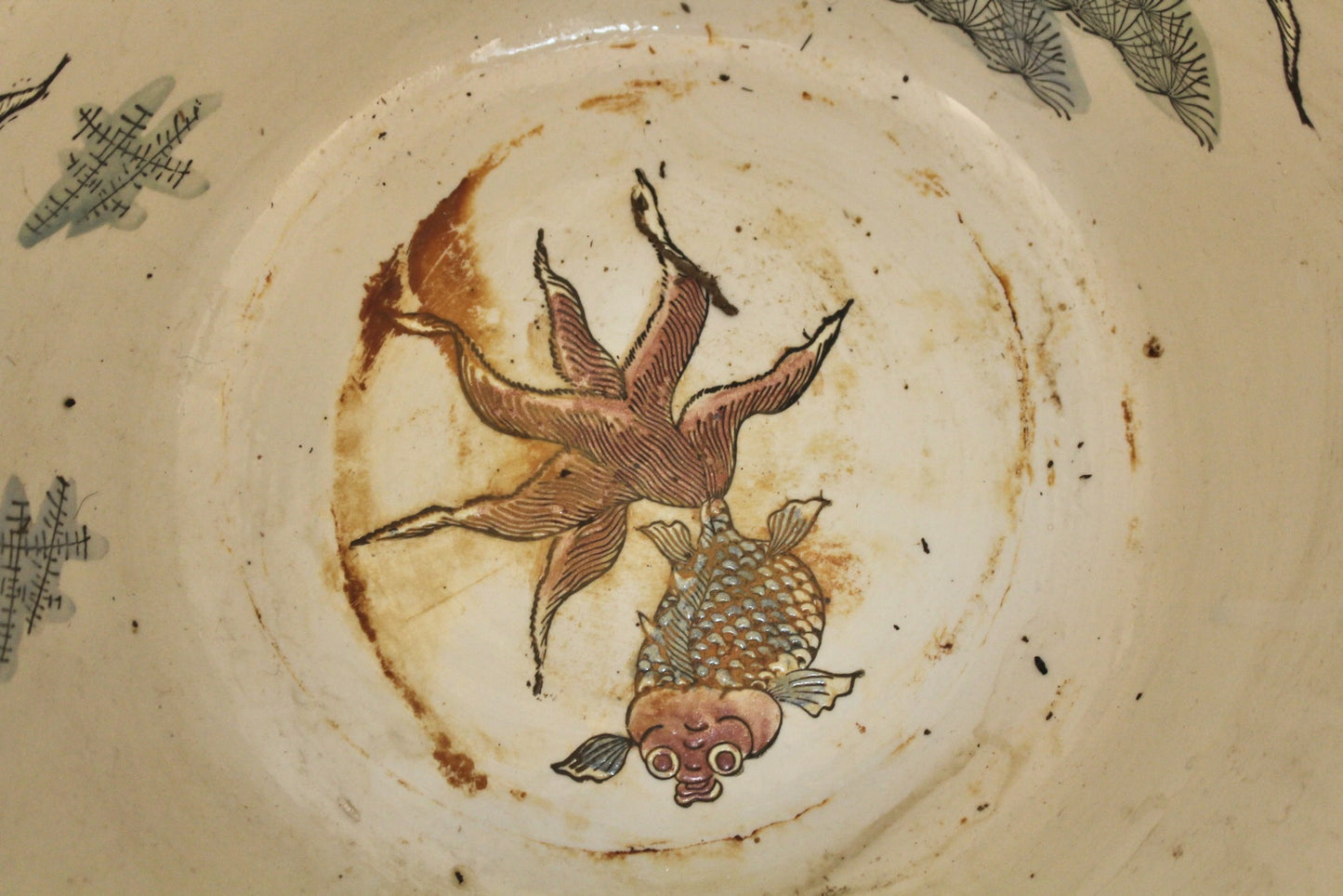 Chinese Porcelain Fishbowl Planter