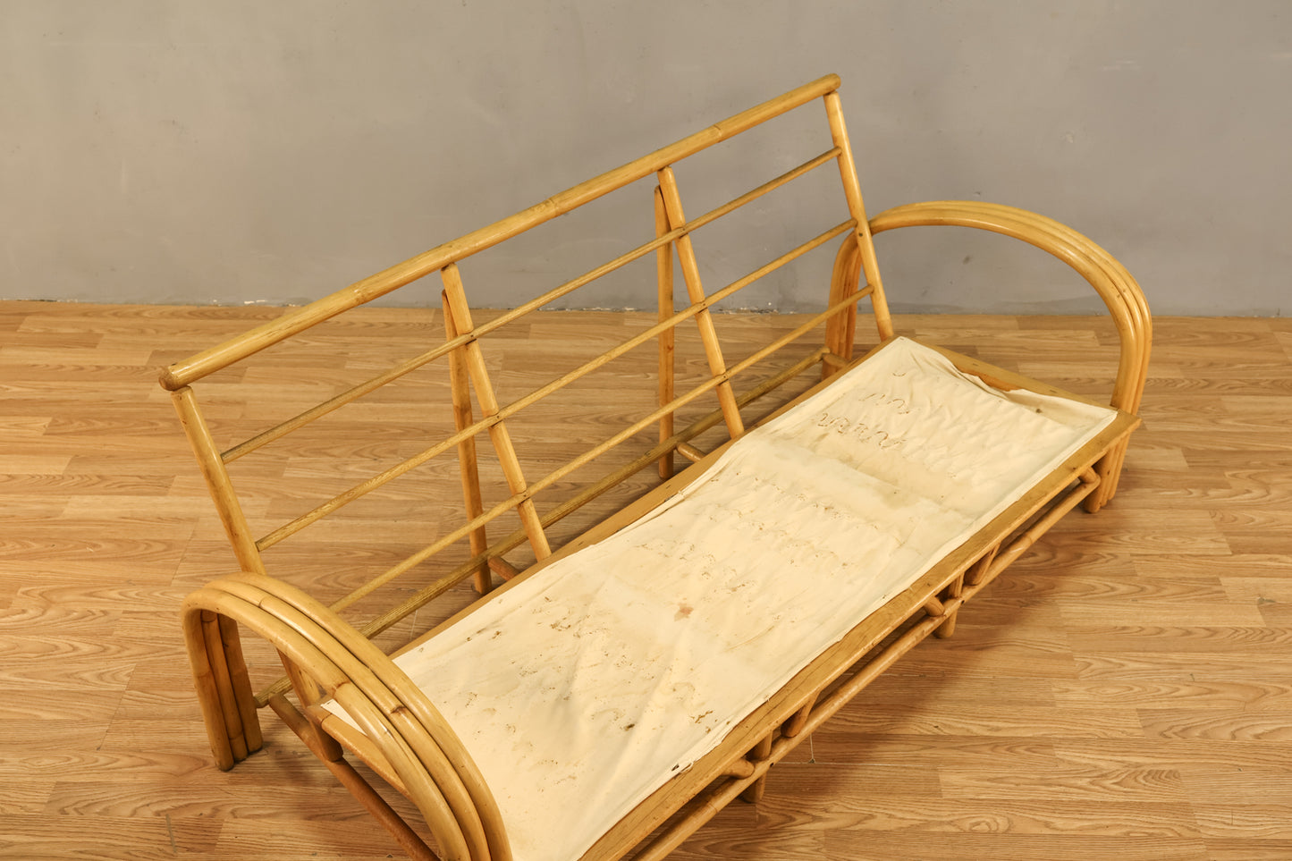 Boho Bamboo & Floral Sofa - ONLINE ONLY