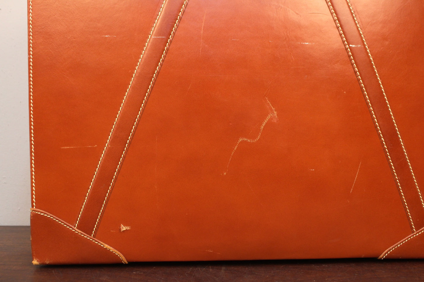 Brown Leather Suitcase
