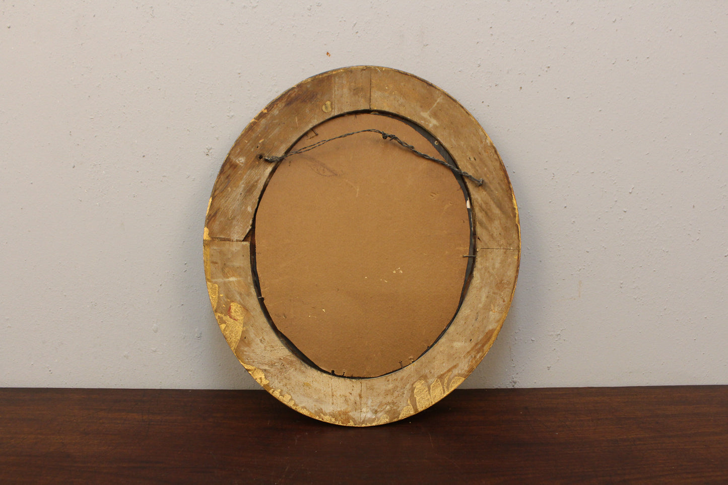 Small Oval Gilded Mirror
