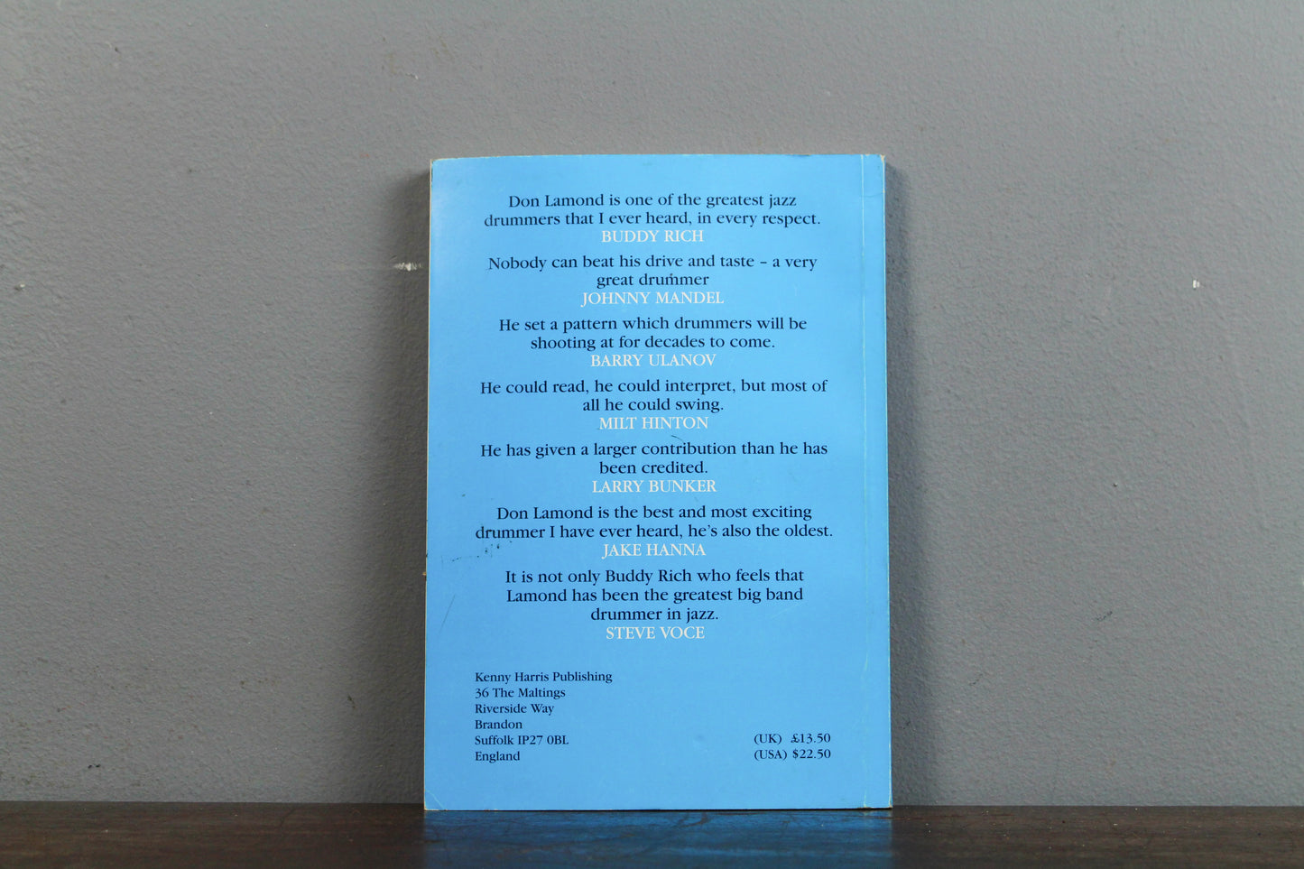 "First Call Drummer - Don Lamond" 1997 Book