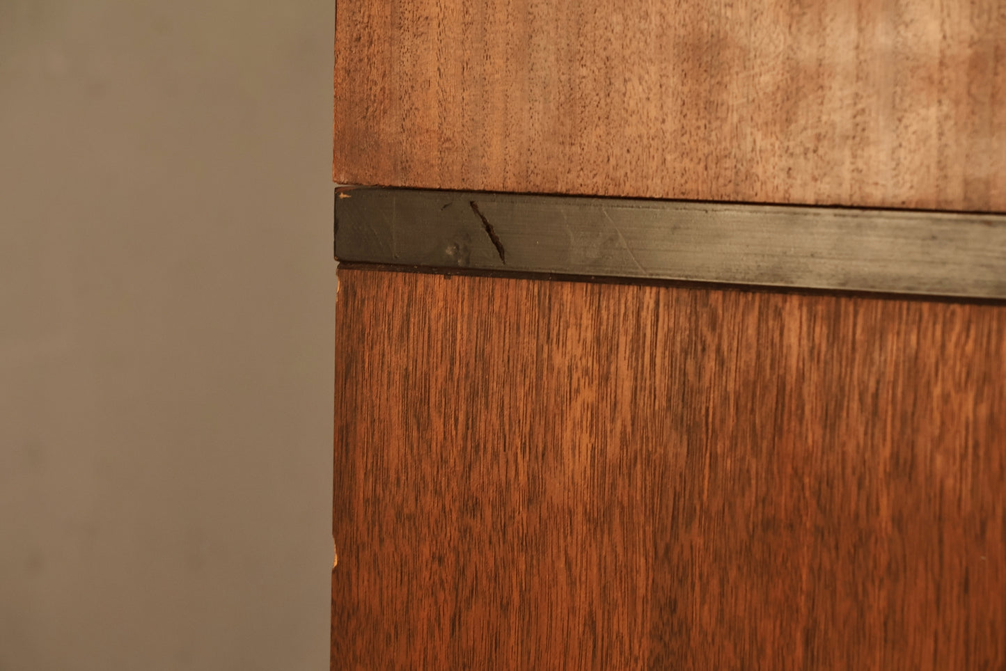 Luxe 1960s Walnut & Chrome Wall Unit