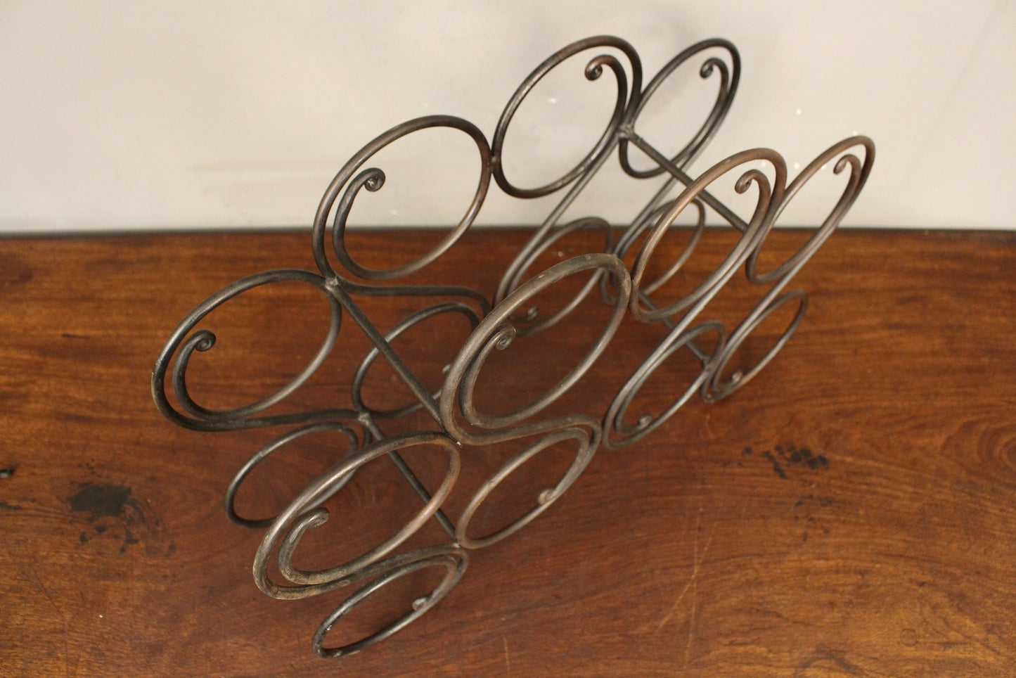 Swirly Iron Wine Rack