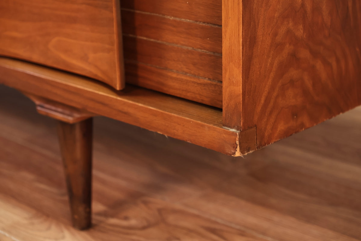 Johnson Carper Walnut & Laminate 9-Drawer Dresser