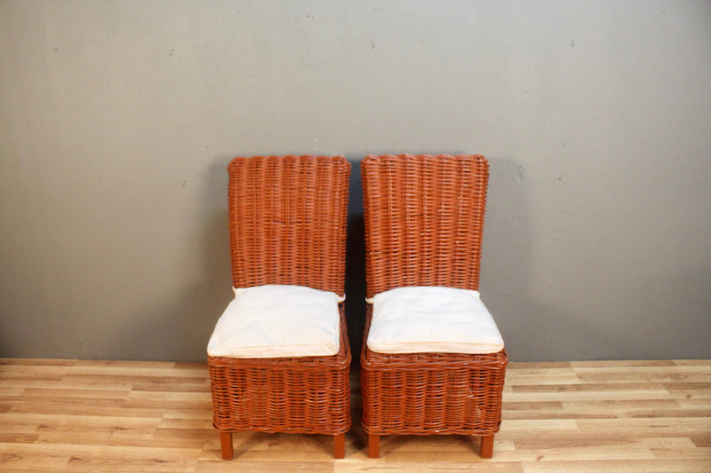 Terracotta Wicker Side Chair – ONLINE ONLY