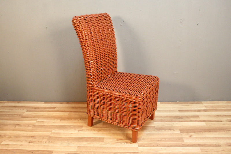 Terracotta Wicker Side Chair – ONLINE ONLY