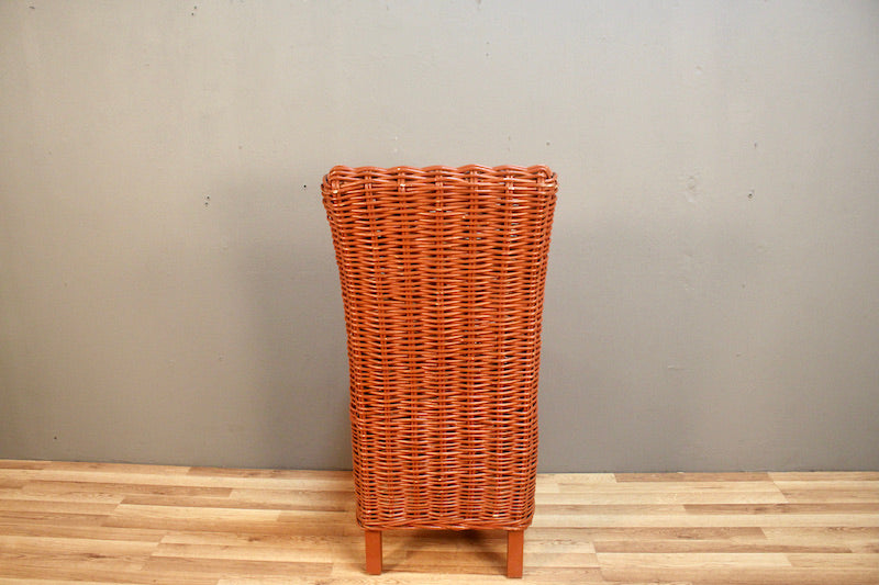 Terracotta Wicker Side Chair – ONLINE ONLY