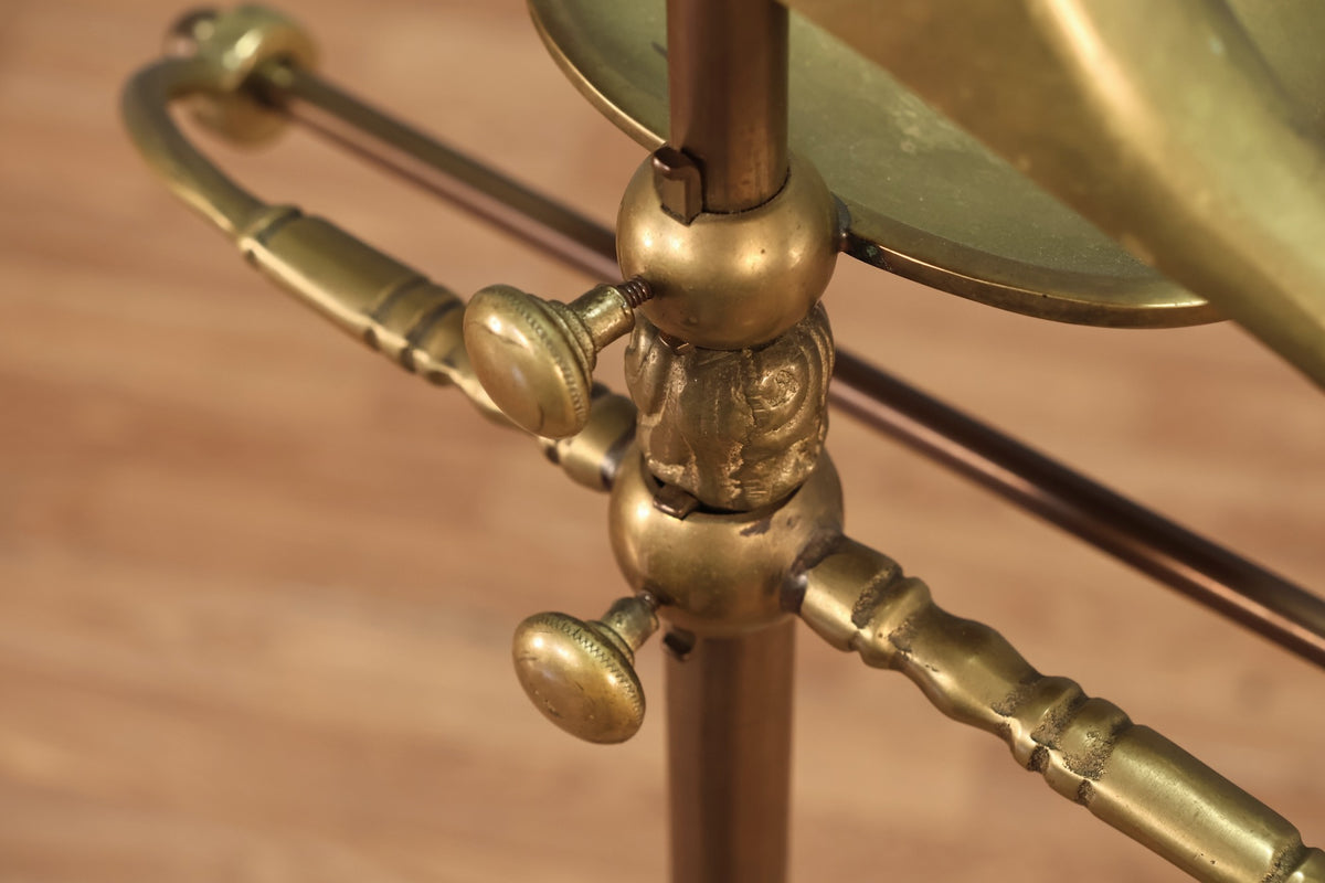 Adjustable Brass Valet Stand