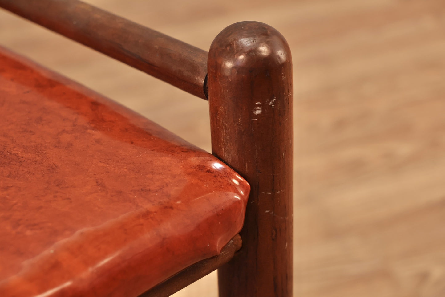 Auburn Vinyl Footstool - ONLINE ONLY