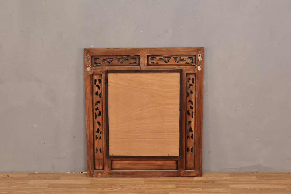 Balinese Carved Shutter-Door Mirror